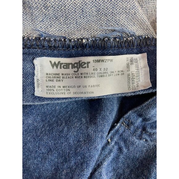 Wrangler Blue Jeans 40x32 Vintage Fit High Rise Straight Leg USA Rodeo Western - Picture 7 of 7